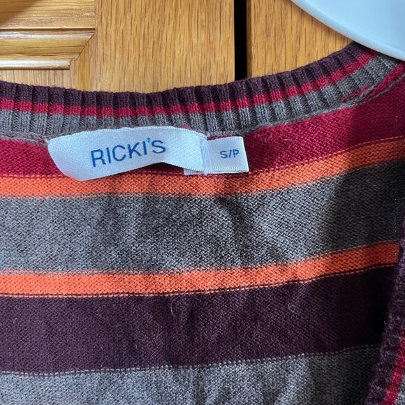 Ricki's Gray and Red Sweater Vest - Picture 2 of 5